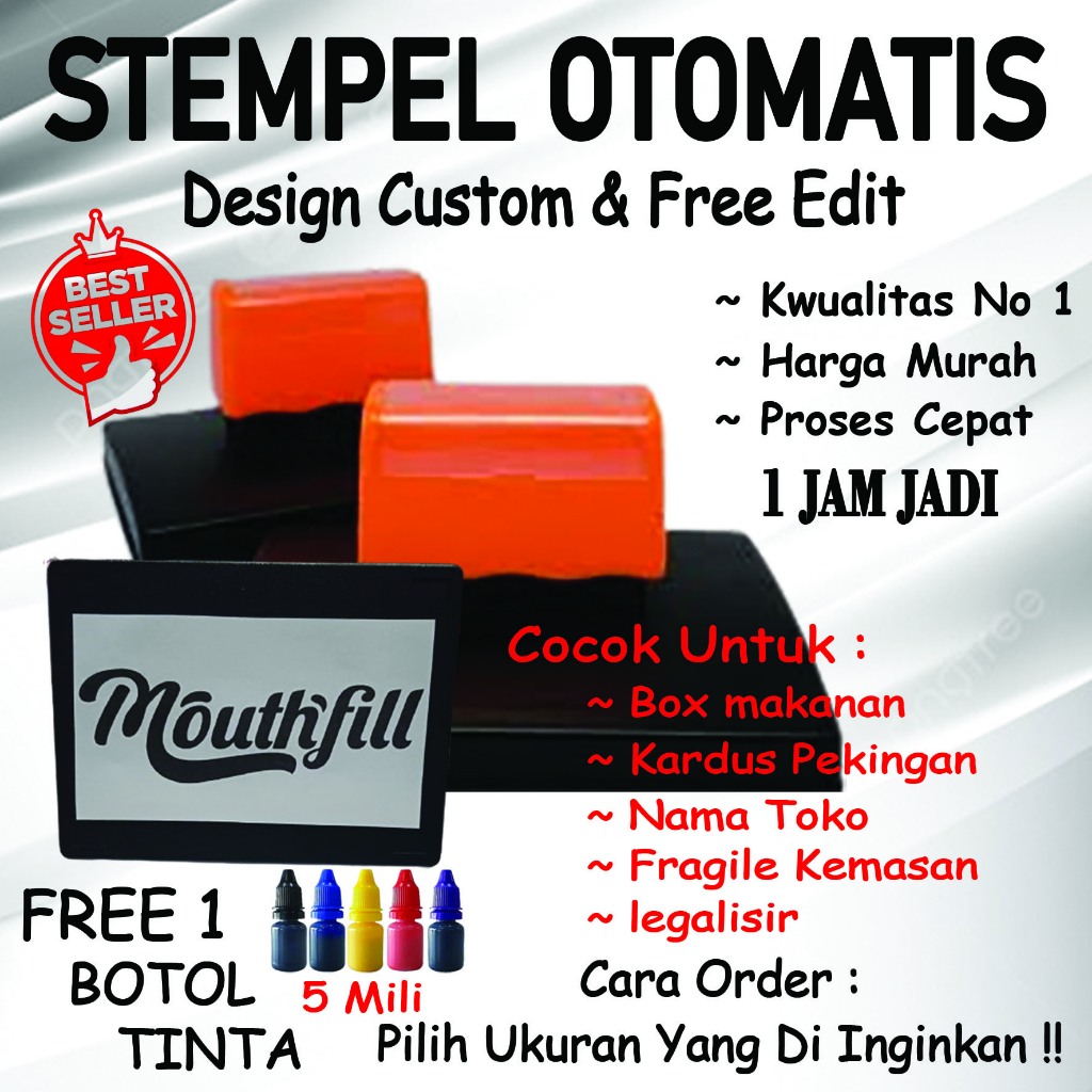 

Stempel Flash Jumbo | Stempel Kardus | Stempel Box | Fragile | Free Tinta 1 Botol 5 ML