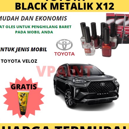 Terlaris dan Termurah CAT MOBIL HITAM VELOZ BLACK METALIK CAT OLES PENGHILANG BARET