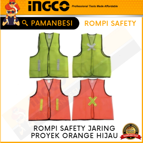 Rompi Safety jaring Proyek Murah ROMPI JARING PROYEK/ ROMPI SAFETY - Orange