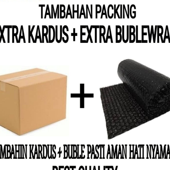 

Murah TAMBAHAN PACKING KARDUS EXTRA BUBLEWRAP EXTRA