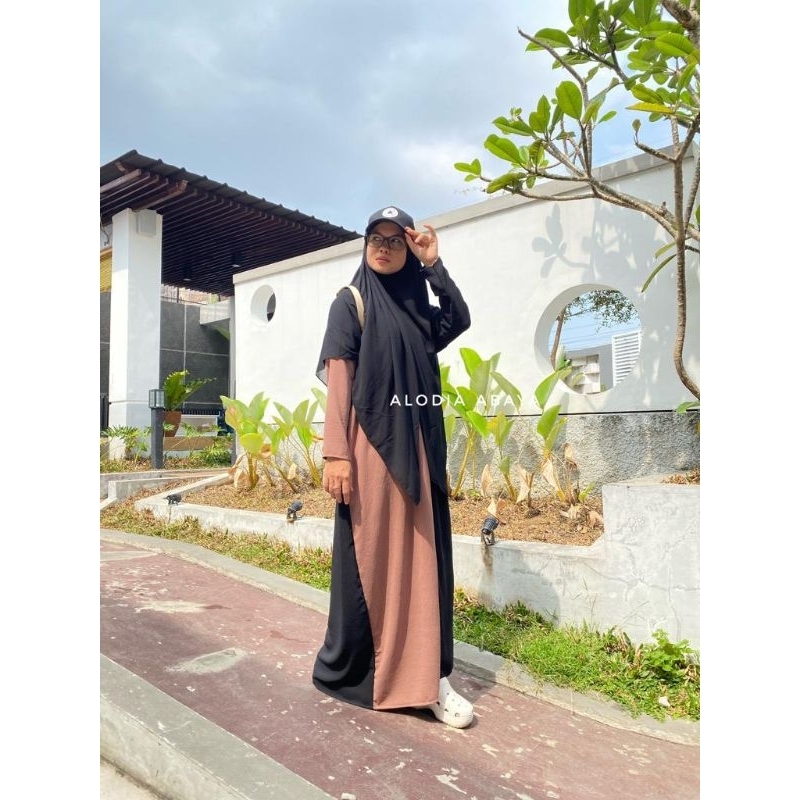 ALODY ABAYA/ABAYA KOMBINASI/ABAYA MURAH/ABAYA KEKINIAN