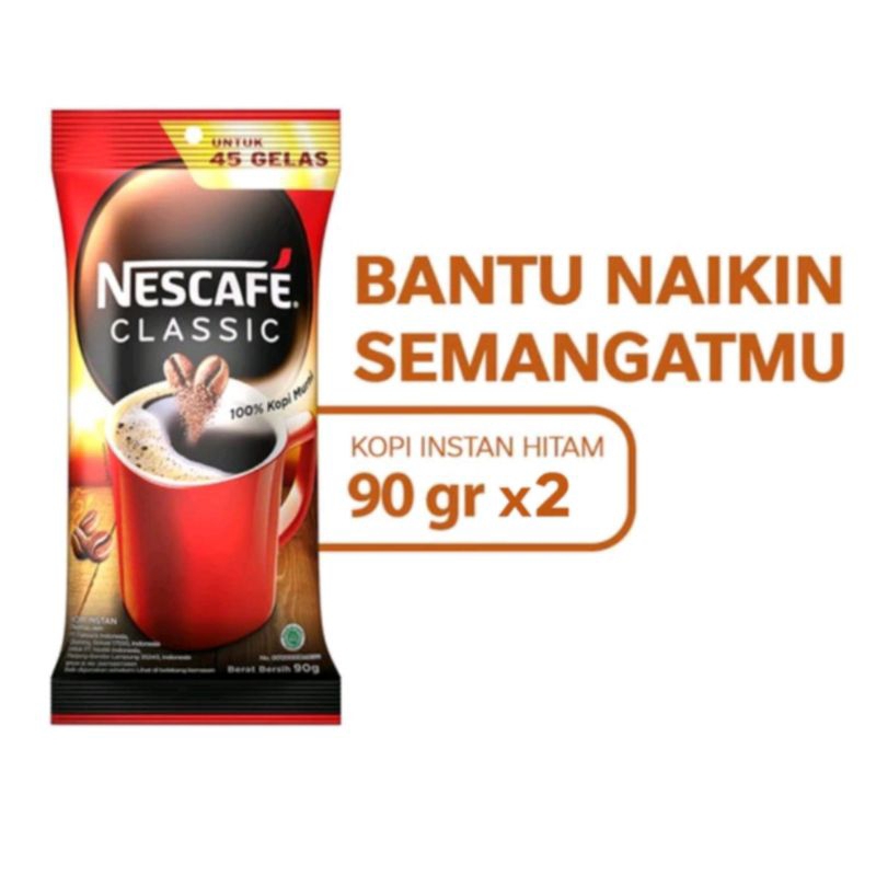 

Nescafe Classic 90 gram X 2 pcs ( ED.2025-2026)