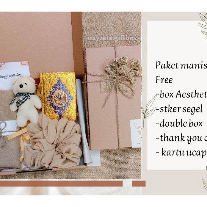 

KI3 GIFT BOX HAMPERS BELLA SQUARE PAKET HIJAB CEPOL HAMPERS ULTAH HADIAH WISUDA