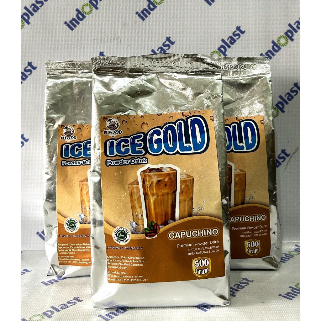 

Minuman Bubuk Ice Gold Rasa Cappucino - 500gr