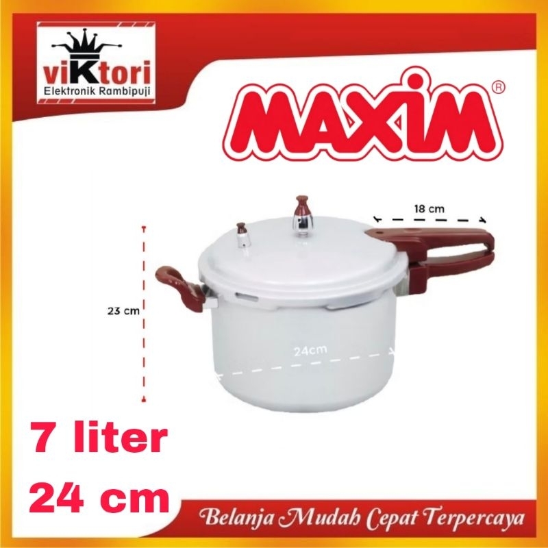 Presto Maxim 7 Liter / Presto Maxim 24Cm / Panci Presto Maxim 7Liter / Presto Daging / Pressure