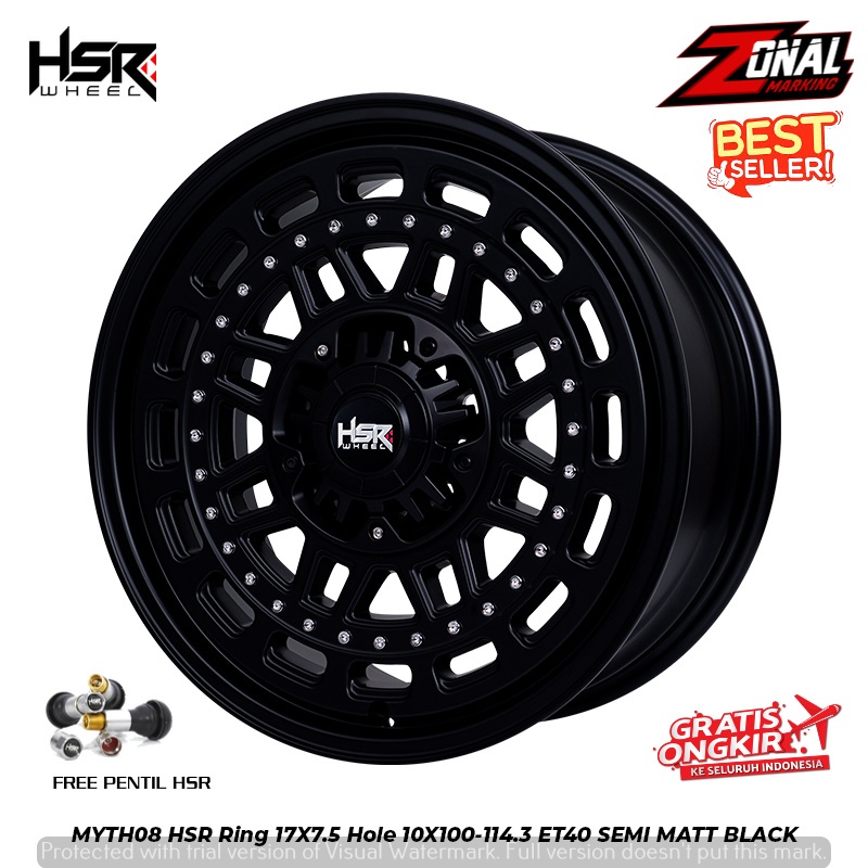 VELG MOBIL RACING MYTH08 SW277 HSR R17X75 H10X100-114,3 ET40 SMB