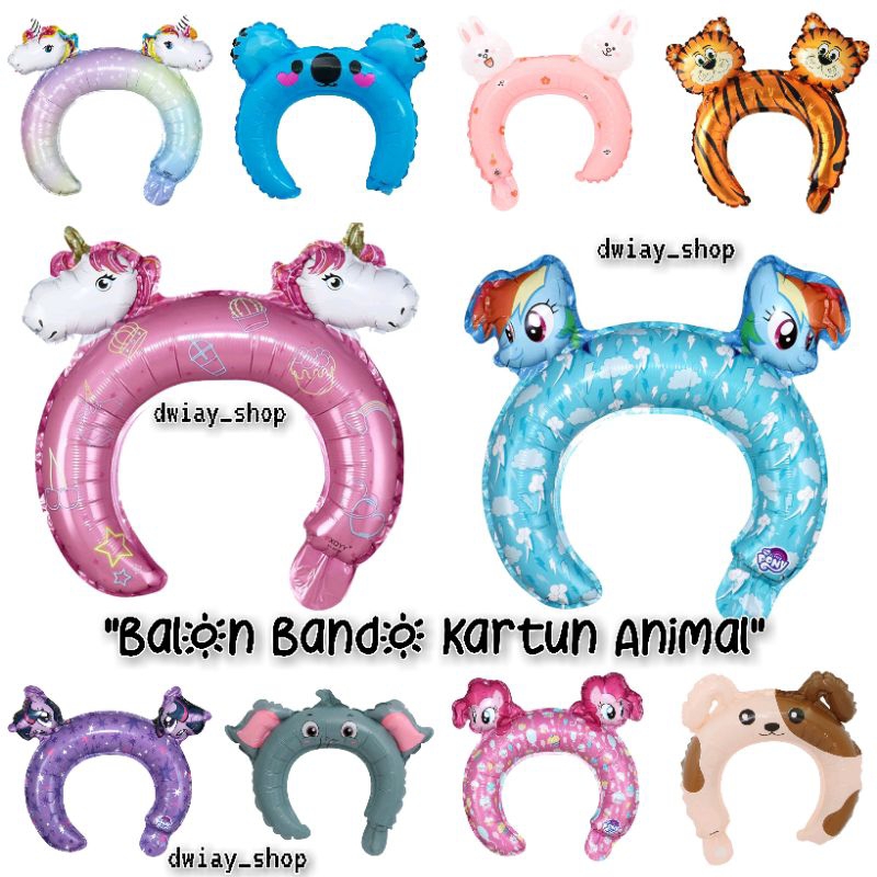 BALON BANDO KARAKTER HEWAN / BALON ULTAH KARAKTER KARTUN ANIMAL / BALON FOIL