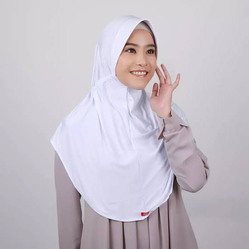 ZOYA KERUDUNG HIJAB INSTAN BERGO HUSNA CASUAL - Putih