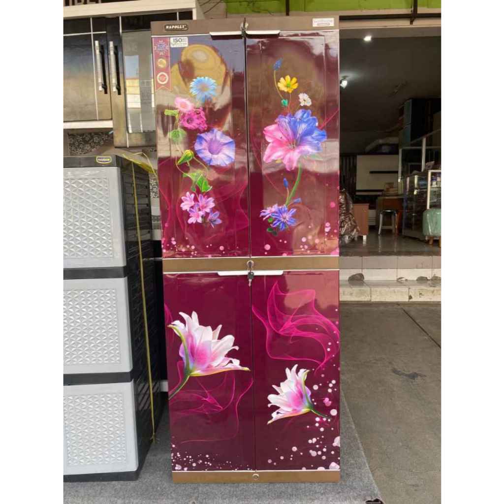 LEMARI PAKAIAN PLASTIK NAPOLY POLITHRONE/lemari pakaian plastik napoli/lemari pakaian plasti 2 pintu