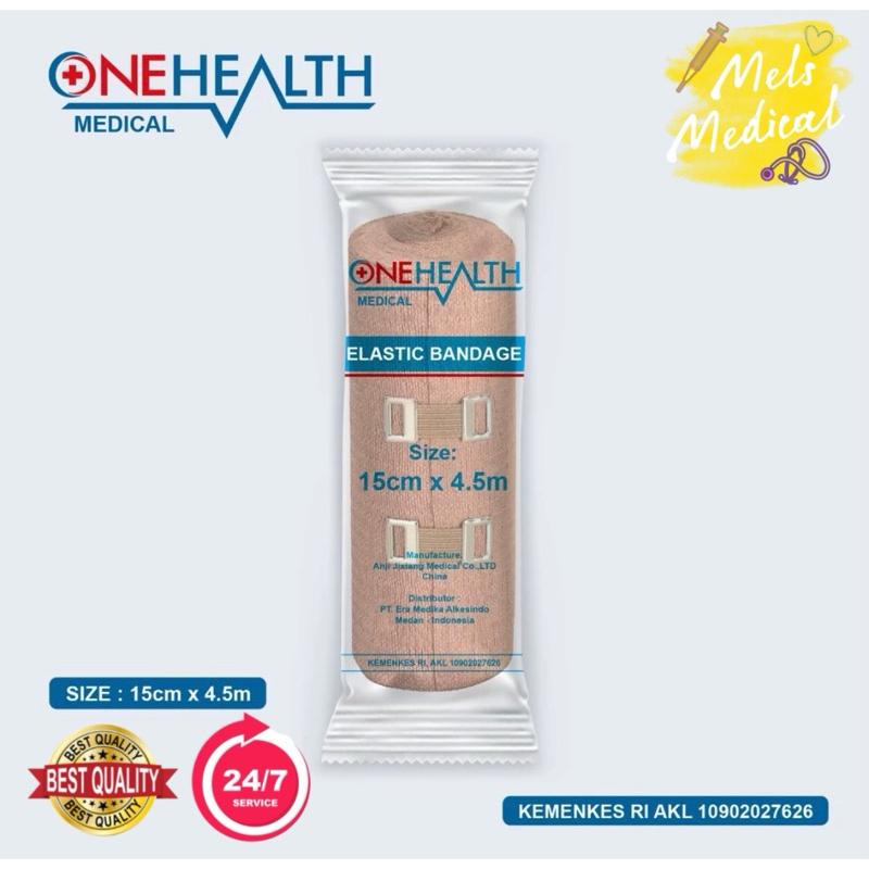 Elastic Bandage Onehealth 15Cm / Perban Elastis / Verban Elastic