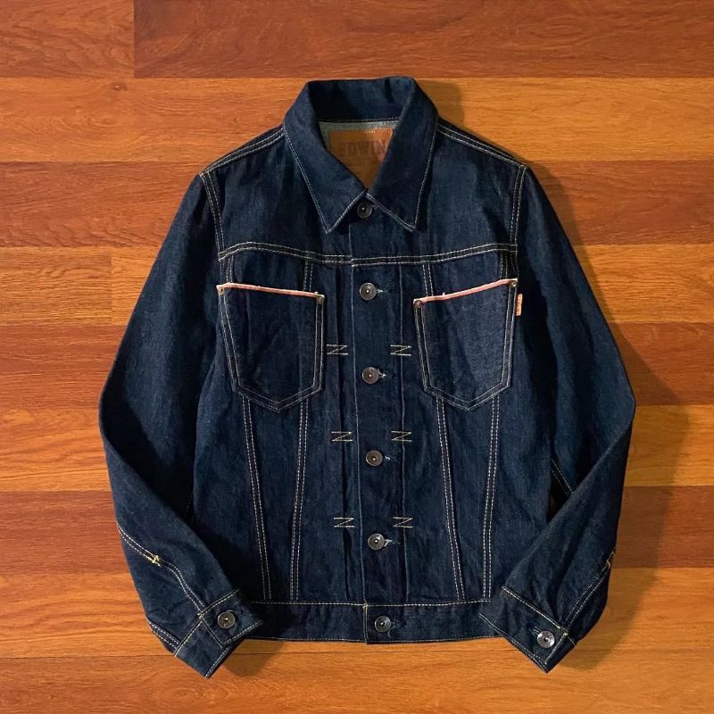 Edwin selvage japan trucker jacket ( S ) pria