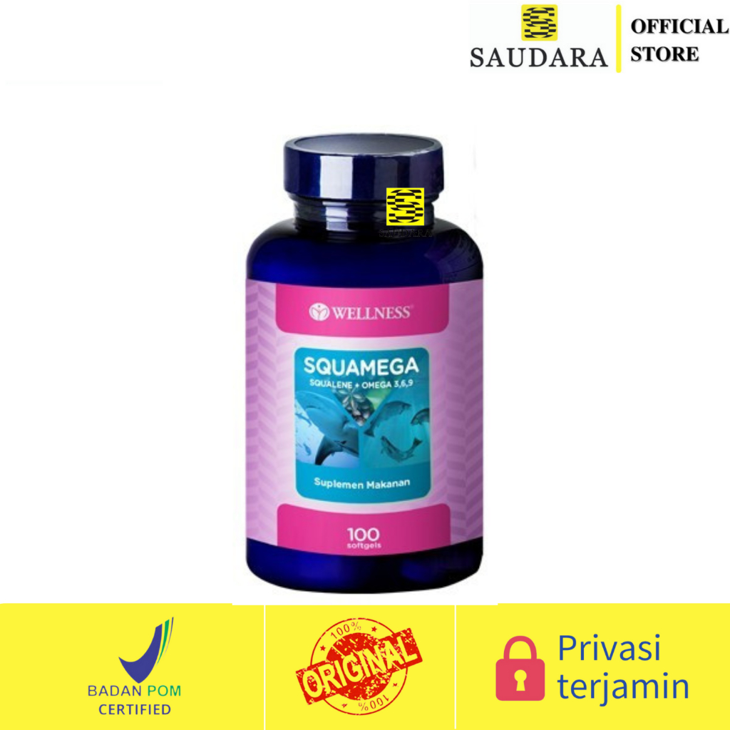 Wellness Squamega Squalene + Omega 3, 6, 9 100's