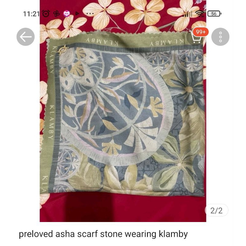 preloved asha scarf wearing klamby