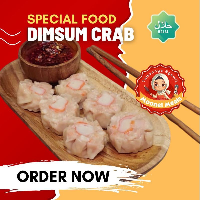 

DIMSUM CRAB Original Premium Halal - Homemade Food Frozen Kualitas Restoran Bintang 5 - Moonel Meals