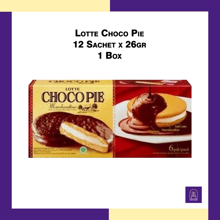 

Lotte Choco Pie 12 Sachet x 26gr - Lotte Choco Pie 1 Box