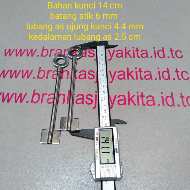 bahan kunci brankas kupu (dobel) 14 cm mauver, solingen,chubb, universal