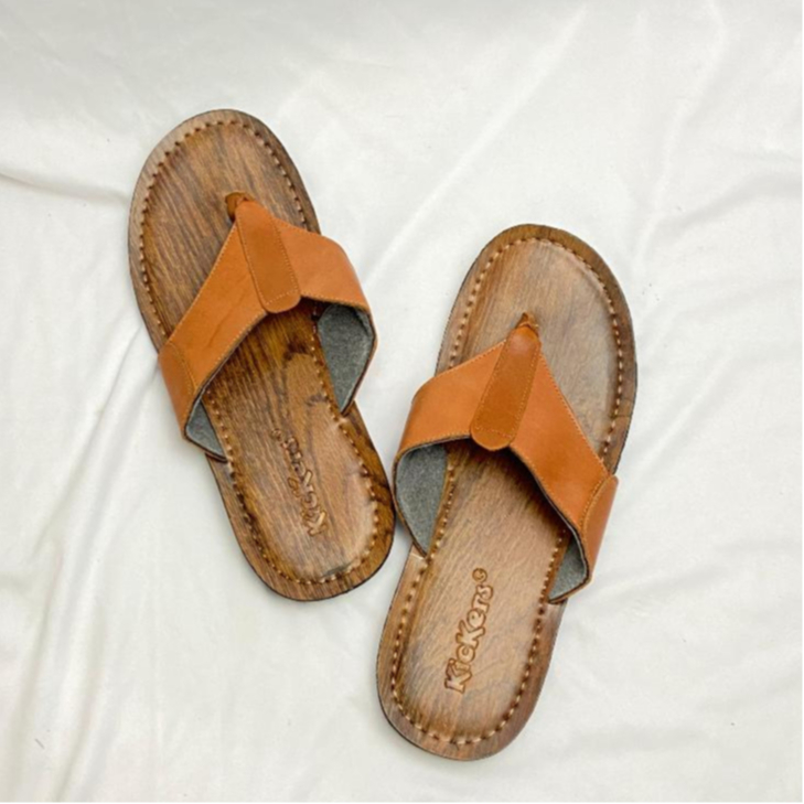 Sandal kulit pria Sandal Pria Bahan Kulit Sapi Asli