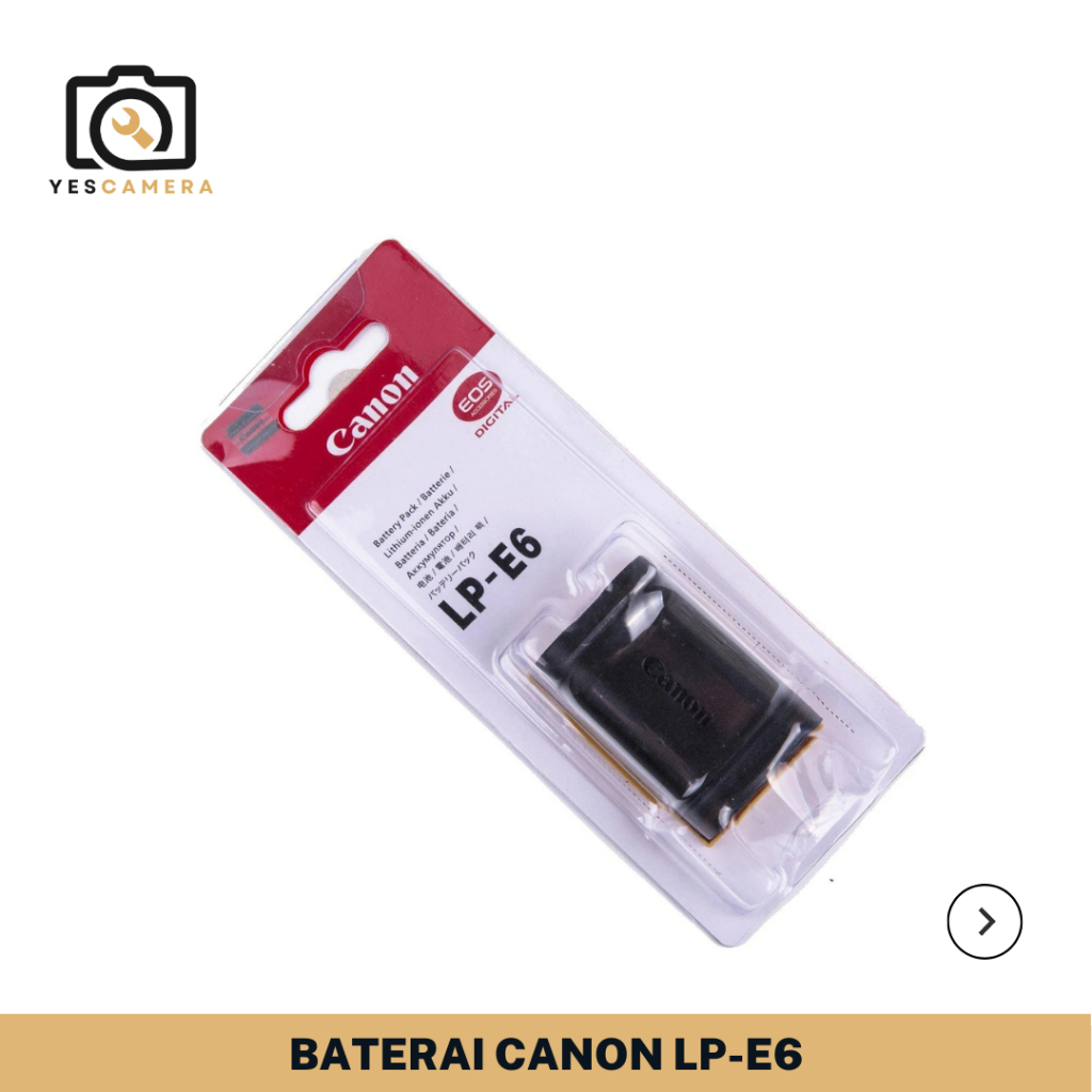 Baterai Canon LP-E6 Cocok Untuk Kamera Canon 70D, 5D Mark II and III, 80D, 7D Mark II, 60D, 6D, 7D D