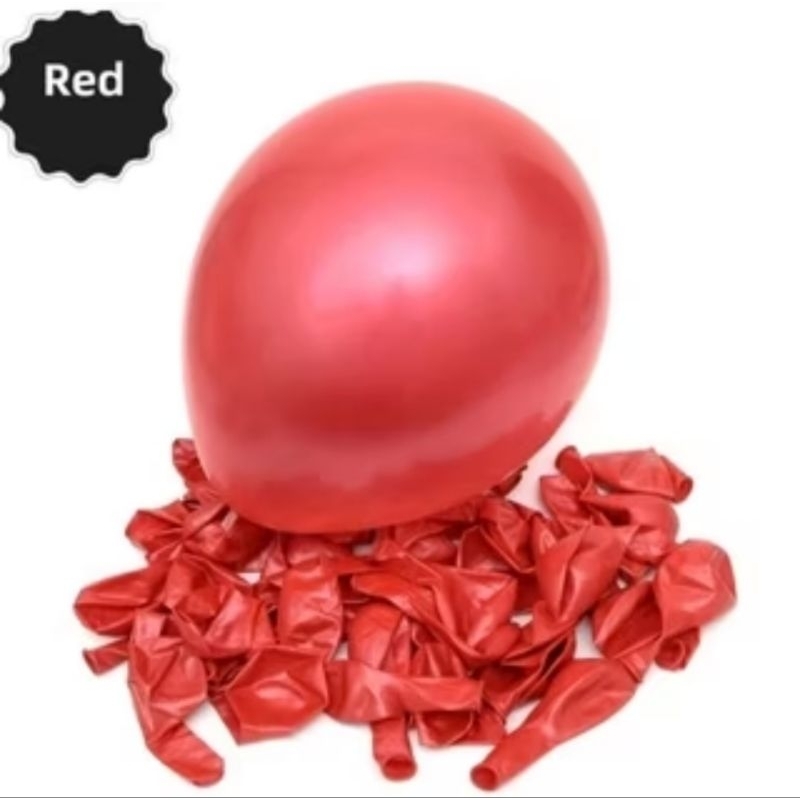 Balon latex pearl satuan merah balon huruf  balon latex balon ulang tahun