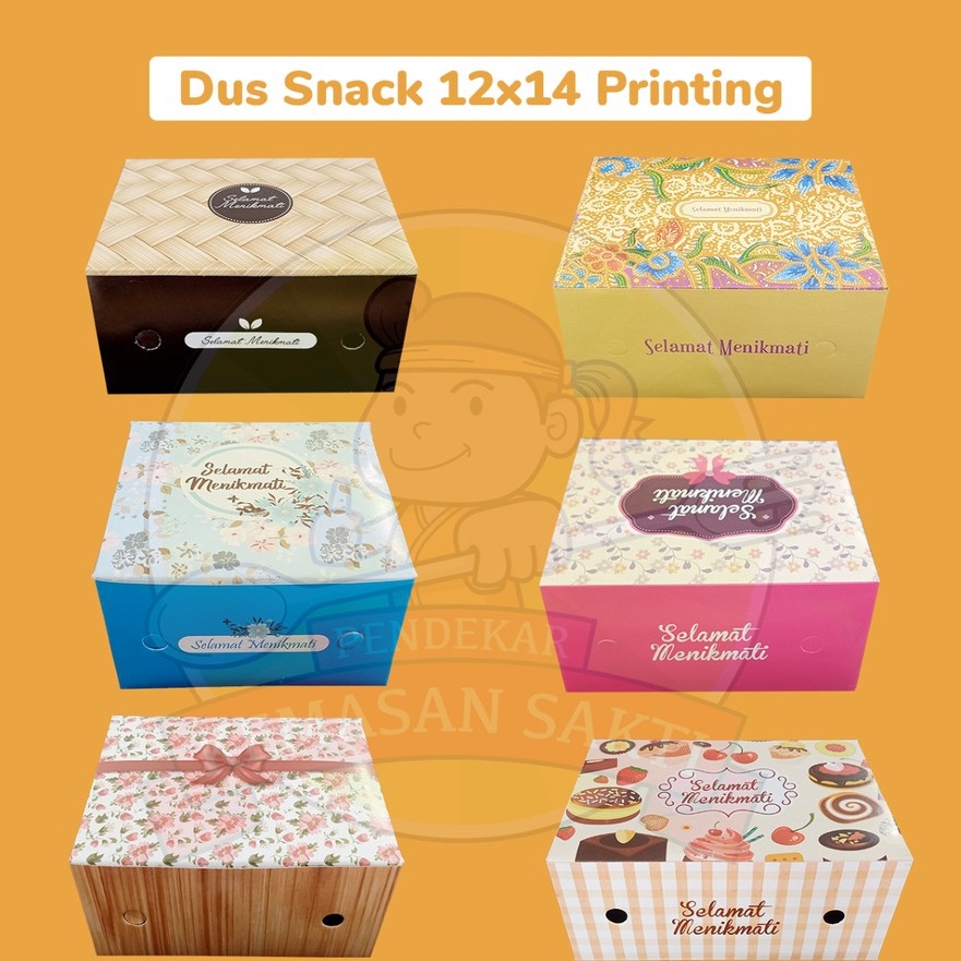 

Wow Dus Snack 12x14 Printing Dus Kue Snack Nasi 25 gsm isi 1 pcs