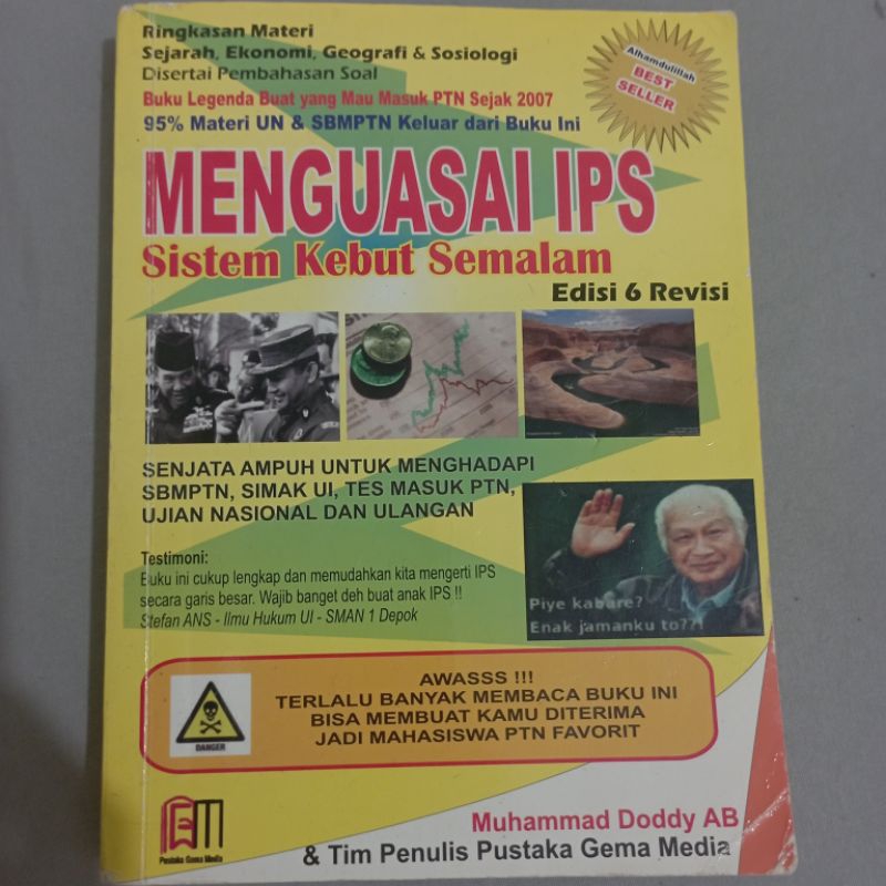 preloved buku SKS SOSHUM kuning IPS TKA kelas 12