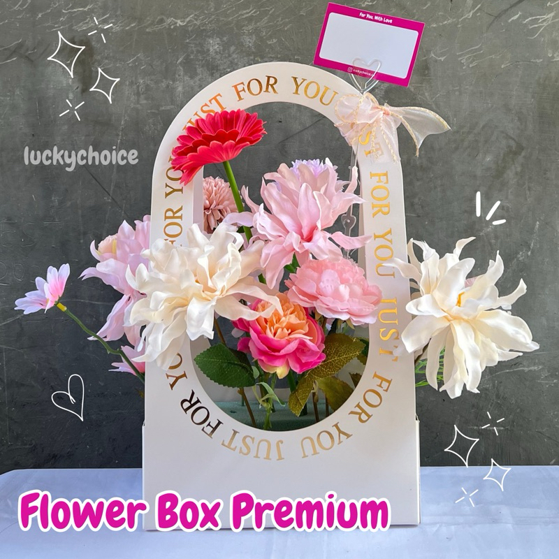 

Flower Box Premium (Pengiriman Surabaya Instant Only)