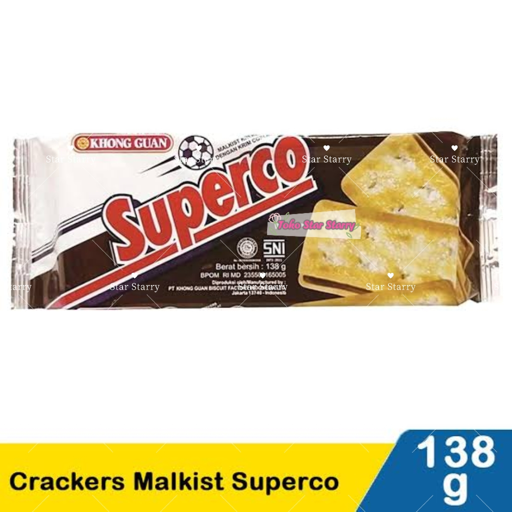 

[Per Bungkus] SUPERCO 138G | KHONG GUAN SUPERCO MALKIST KRIM Snack Viral Halal MUI