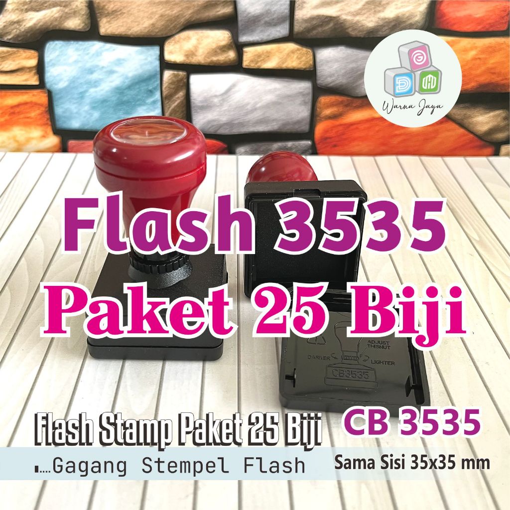 

Gagang Stempel Flash Bulat 3535 mm / Paket 25 Biji / STEMPEL FLASH HANYA GAGANG SAJA