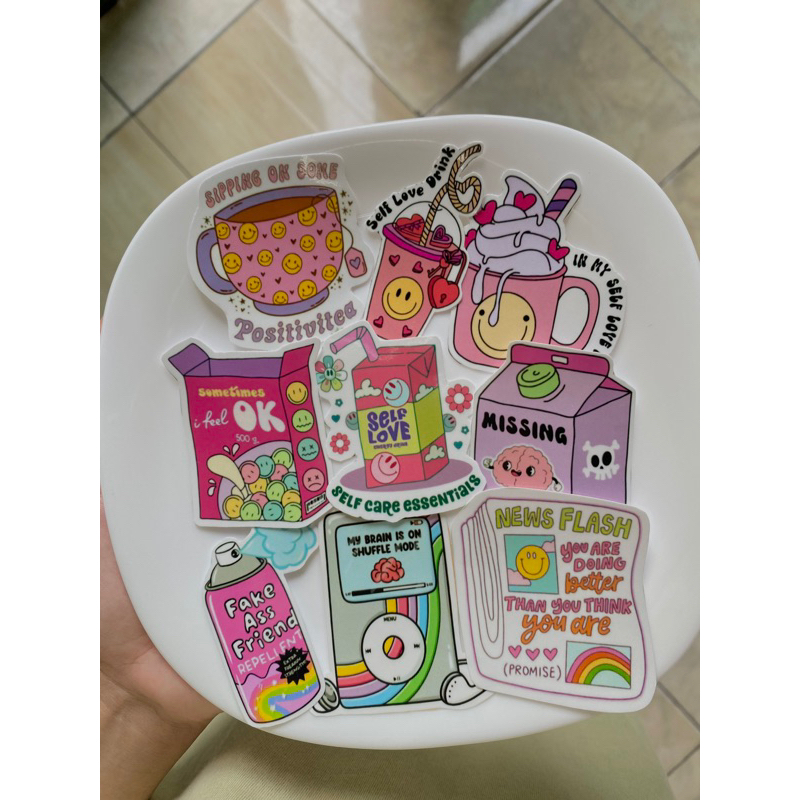 

STARLY - (T28) STIKER CEREAL STIKER LUCU STIKER SELF LOVE STIKER LAPTOP