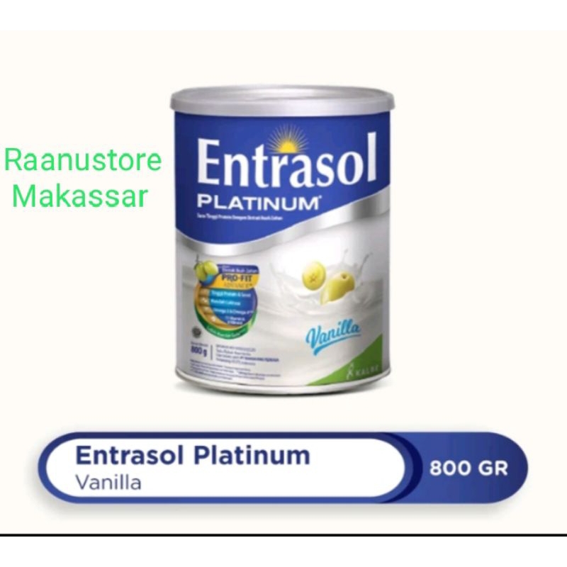 

Entrasol Platinum 800gram Susu Bubuk Nutrisi Dewasa Vanila