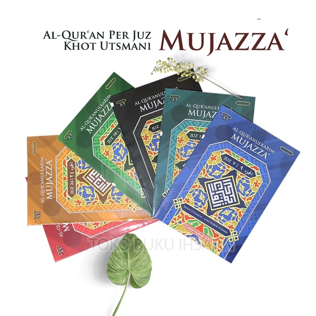 Alquran PER JUZ Mujazza A5 & B5 Quran Perjuz 30 Buku