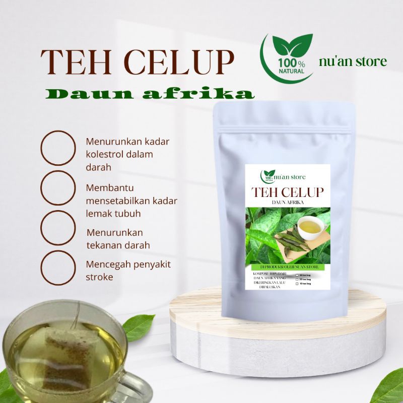 

TEH CELUP HERBAL DAUN AFRIKA AMPUH TURUNKAN KOLESTROL DAN DARAH TINGGI