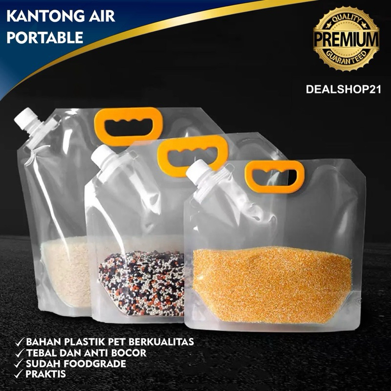 Kantong Air Portable| Water Bag makanan | Tas Kantong Lipat | Water Tank Portable | TAS POUCH PENYIM