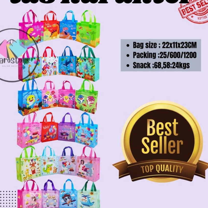 

KI3 Tas box karakter laminasi uk 22x11x23 per pack 1pcs