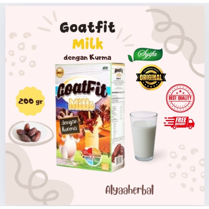 

susu kambing etawa goatfit milk dengan kurma