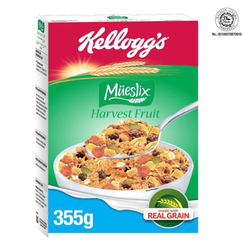 

Kelloggs Mueslix Harvest Fruit Cereal 355g