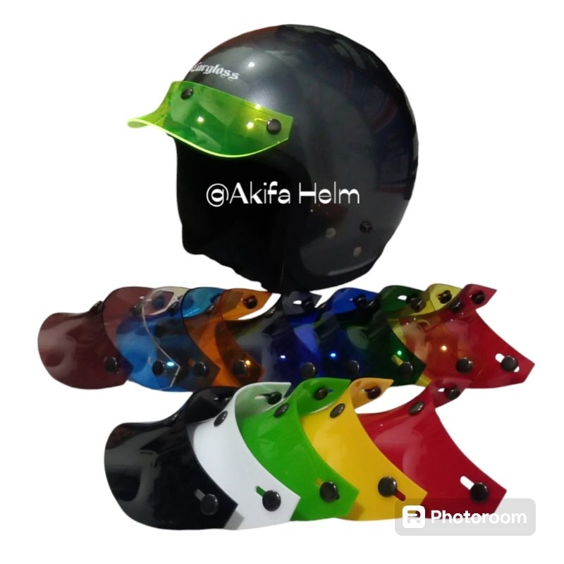 COD Pet / Topi Universal untuk Helm cargloss Bogo retro cakill kancing tiga