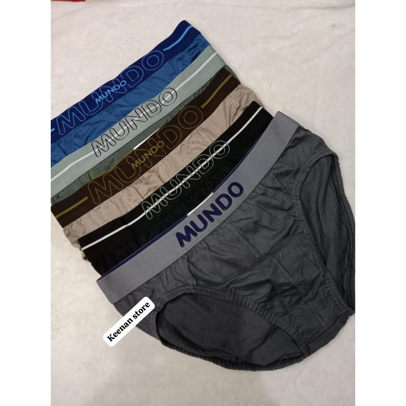 PROMO 4PCS CELANA DALAM MUNDO PRIA BAHAN SUPER ADEM / CELANA DALAM MUNDO / DALAMAN PRIA BAHAN SUPER 