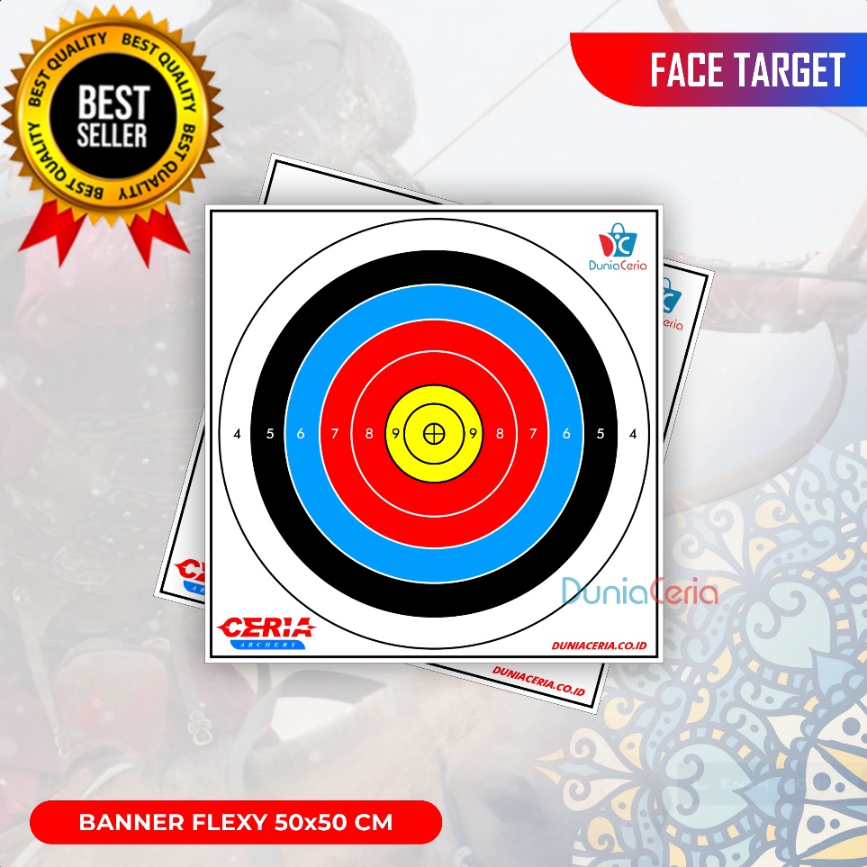Banyak Diminati  Target Face Target Panahan 5 x 5 cm Bahan Banner