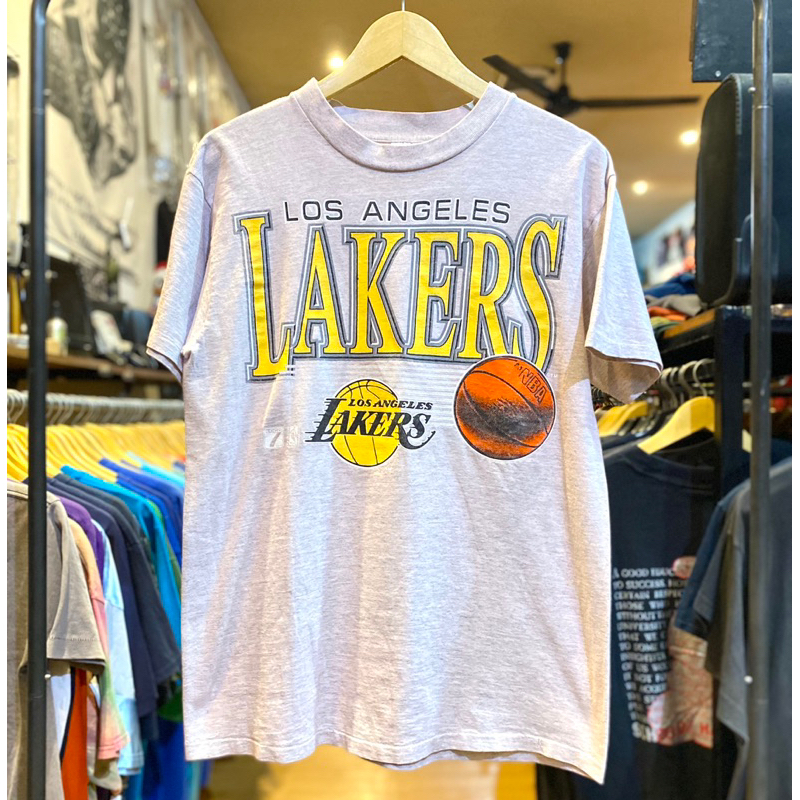 Kaos Nba Los Angles Lakers Delta pro Single stitich atas Bawah second