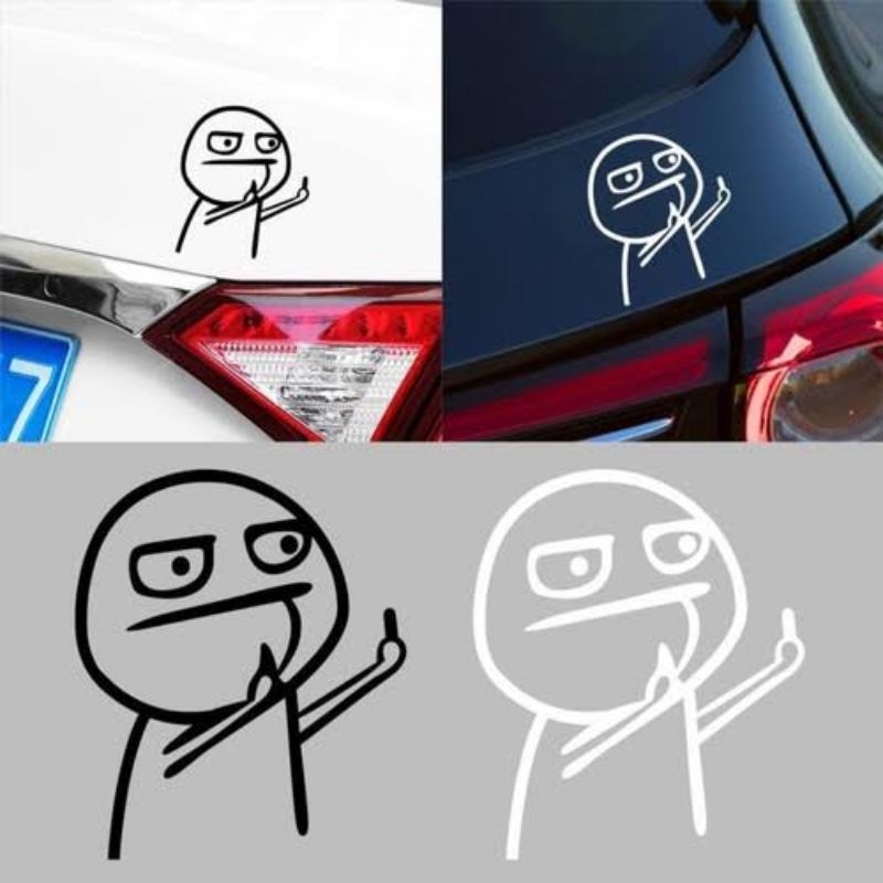 

stiker middle finger lucu
