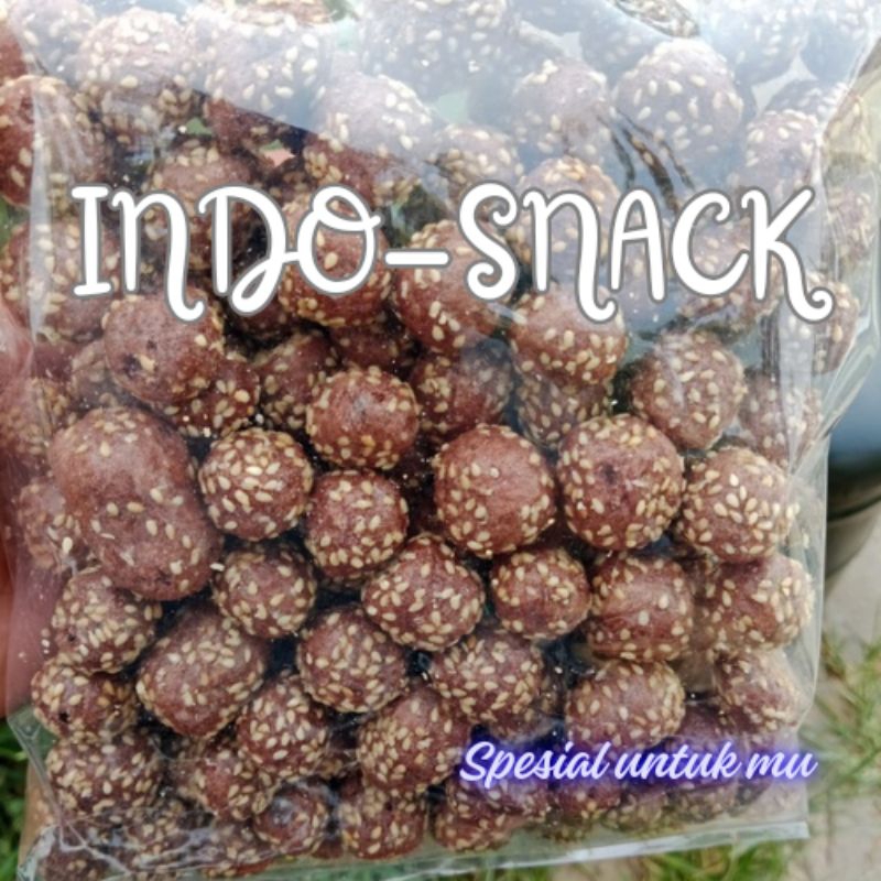 

Snack Kue Ciput Wijen Onde Mini Coklat Asin 250gr