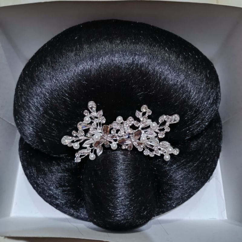 [Jambor] Sanggul Dewi Modern Dan Aksesoris 1 Set