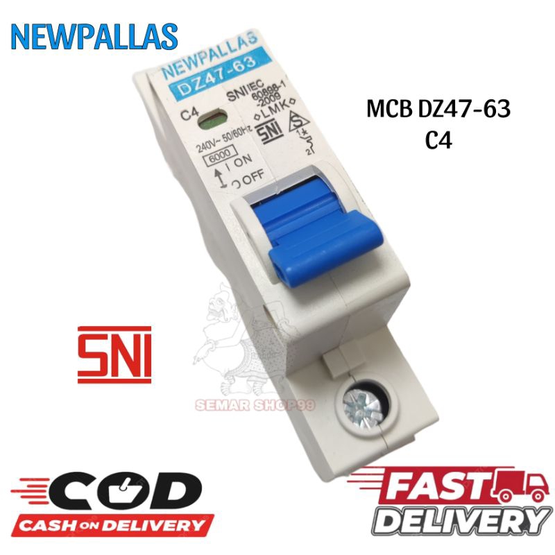 Mcb New Pallas 4 A ampere Listrik PLN/NEW PALLAS mcb ( limit ) Newpallas ampere pemutus arus listrik