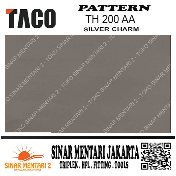 TACO HPL PATTERN TH 200 AA SILVER CHARM