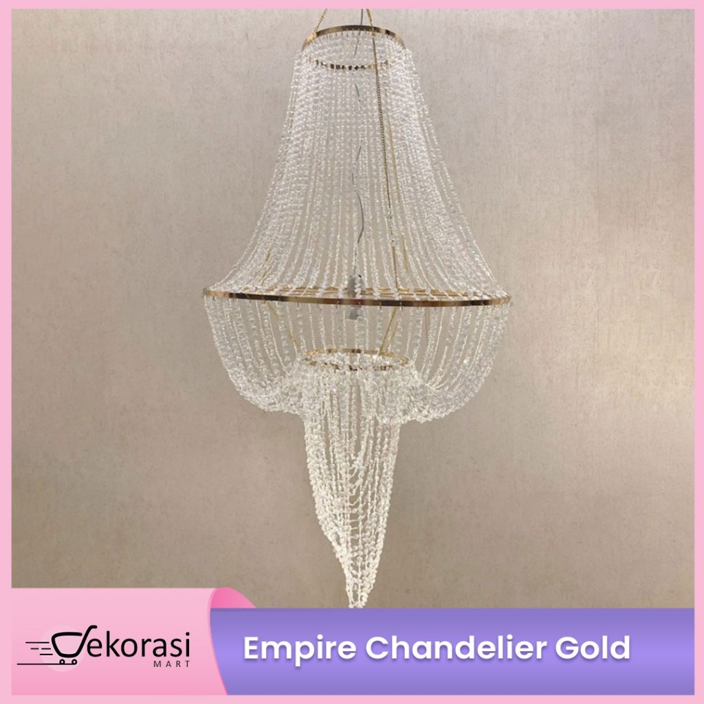 Empire Chandelier / Lampu Gantung Dekorasi Empire/lampu gantung/lampu pernikahan/dekorasi pesta/deko