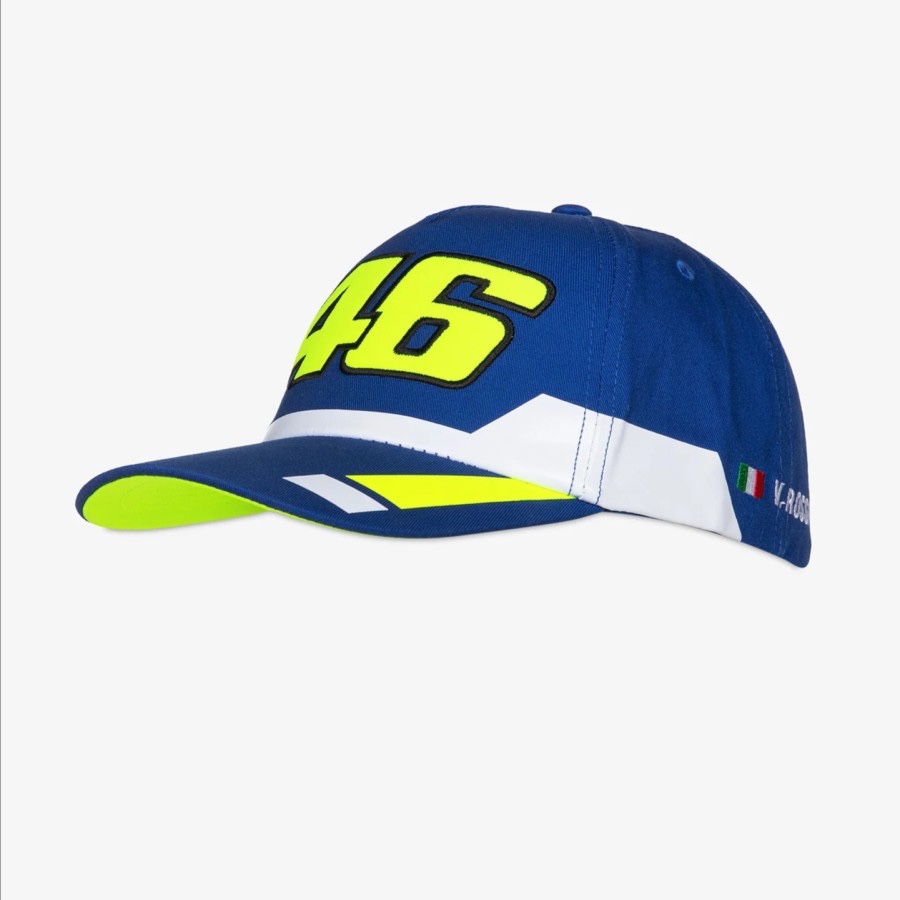VR46 Valentino 46 Rossi WRT 2024 CAP. Topi Unisex Pria Wanita