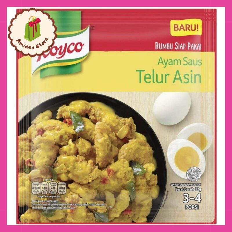 

Royco Bumbu Instant Ayam Saus Telur Asin 22 g
