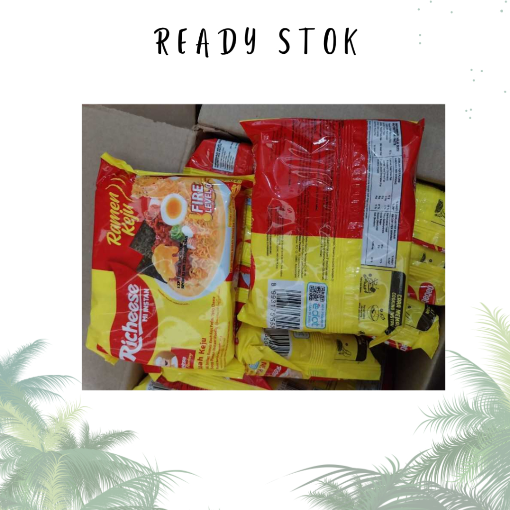 

Richeese Mi Ramen Keju Fire Level 0 40x65gr (Karton)