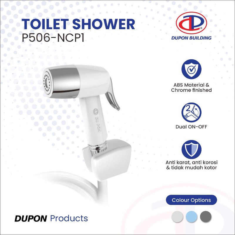 DUPON Toilet Shower Jet Shower Bidet Cebok Semprotan Kloset WC P506 Warna Putih